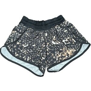 Lululemon Tracker Shorts Women's Size 4 Low Rise Star Crushed Black Cosmic